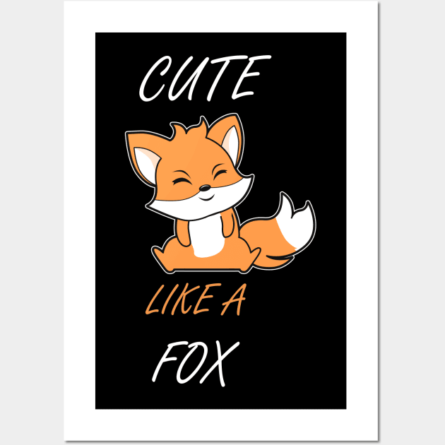 Cute Like A Fox Wall Art by Imutobi